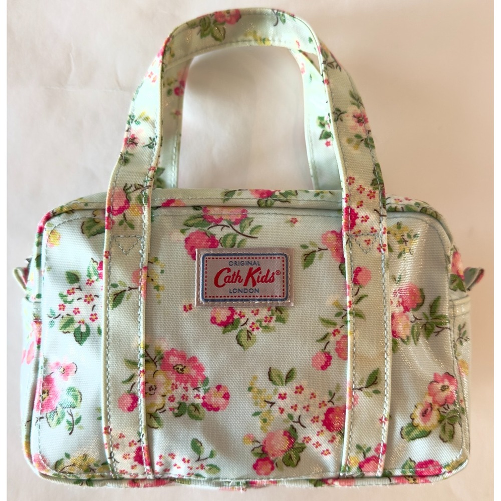 Cath Kidston Cath Kids Small Hand Bag w/ Coin Purse PVC Coated Cotton-Floral